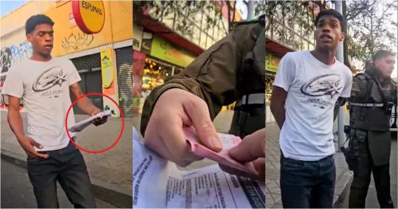 VIDEO | Hombre intenta sobornar con $40 mil a carabineros para evitar retiro de vehículo