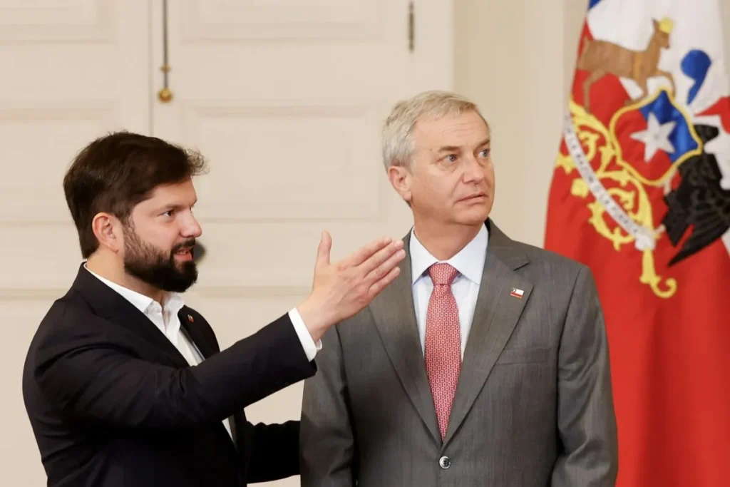 Presidente Gabriel Boric recibe a José Antonio Kast en La Moneda