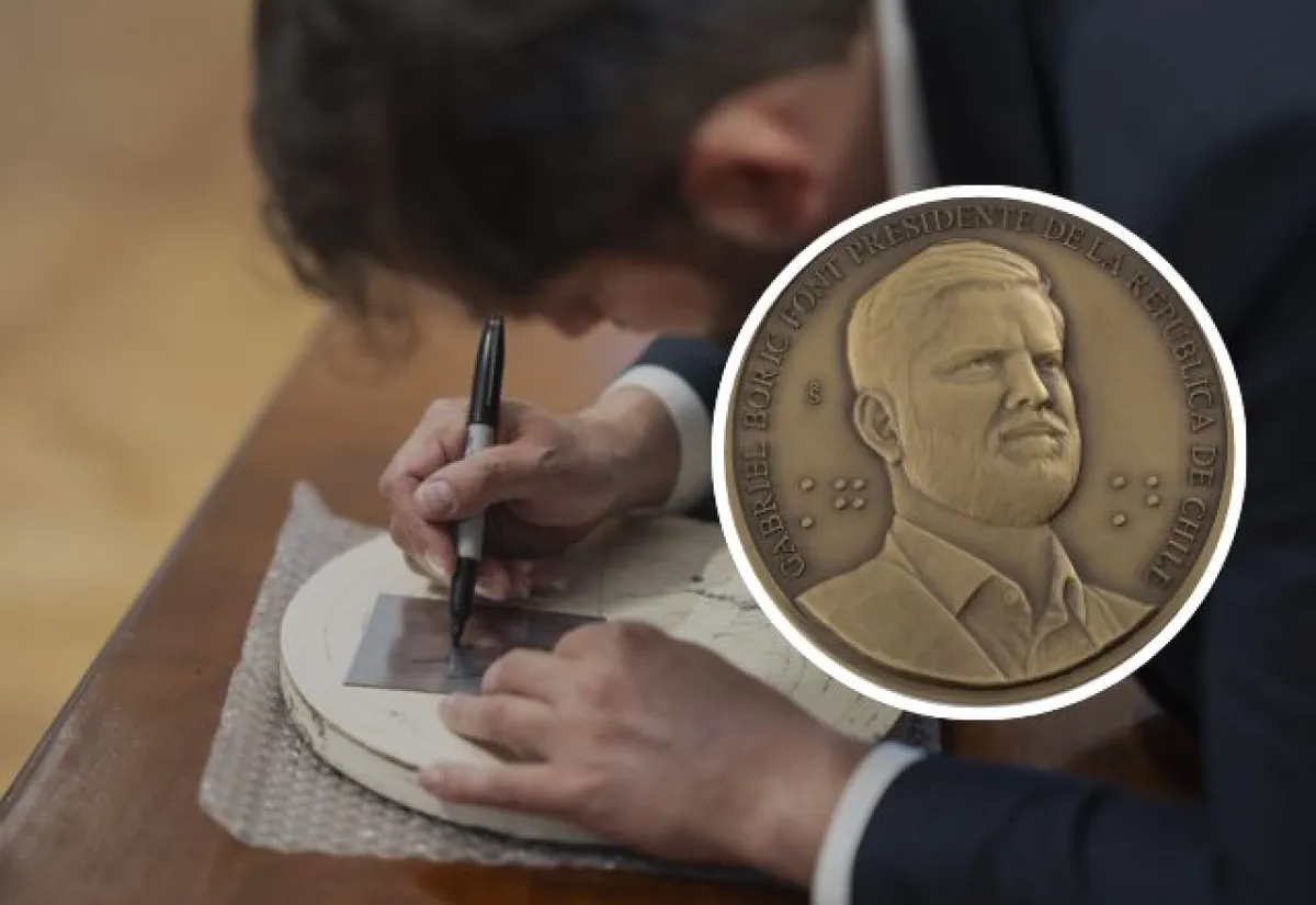 Cuesta $27.990 y ya está disponible: así es la medalla conmemorativa de Gabriel Boric