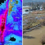 Primavera parte con temporal: río atmosférico extremo dejará más de 200 mm de lluvia